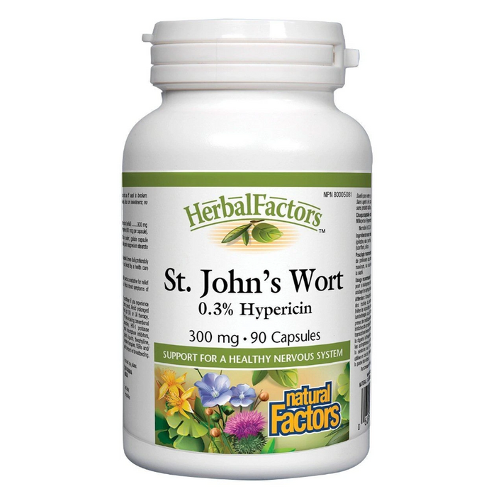 St. John's Wort 0.3 Hypericin 90 Capsules Natural Factors