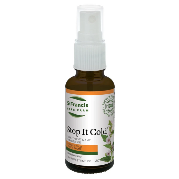Stop It Cold Sore Throat Spray 30ml St. Francis Herb Farm