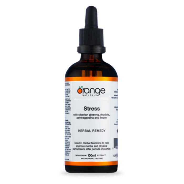Stress Herbal Remedy Tincture 100ml Orange Naturals