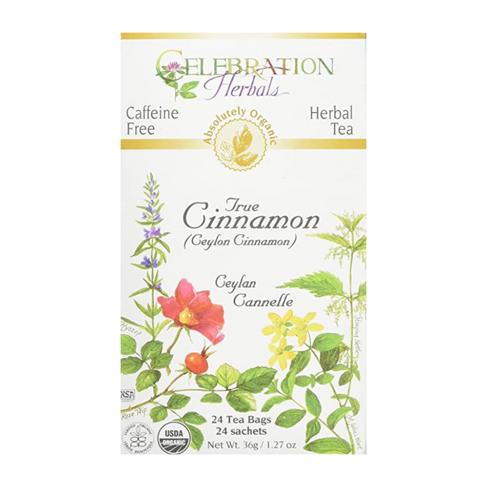 True Cinnamon (Ceylon Cinnamon) Herbal Tea 24 Tea Bags Celebration Herbals