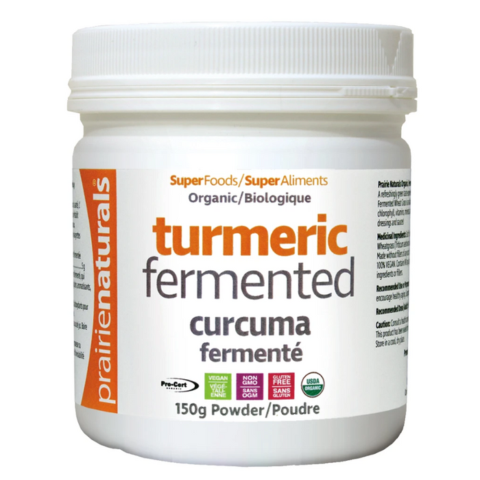 Organic Fermented Turmeric 150g Powder Prairie Naturals