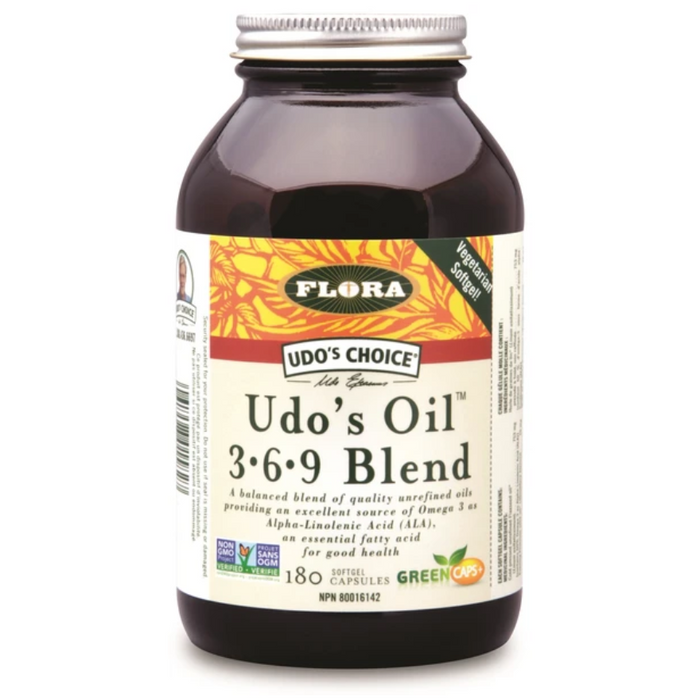 Udo's Oil 3-6-9 Blend Omega Fatty Acids Softgels Flora