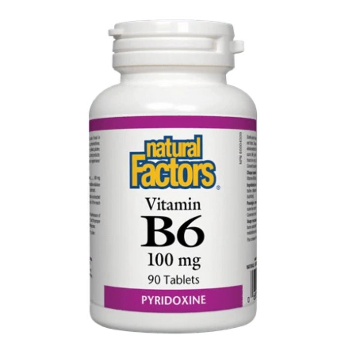 Vitamin B6 100mg 90 Tablets Natural Factors