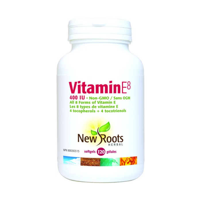 Vitamin E8 400 IU 120 Capsules New Roots Herbal