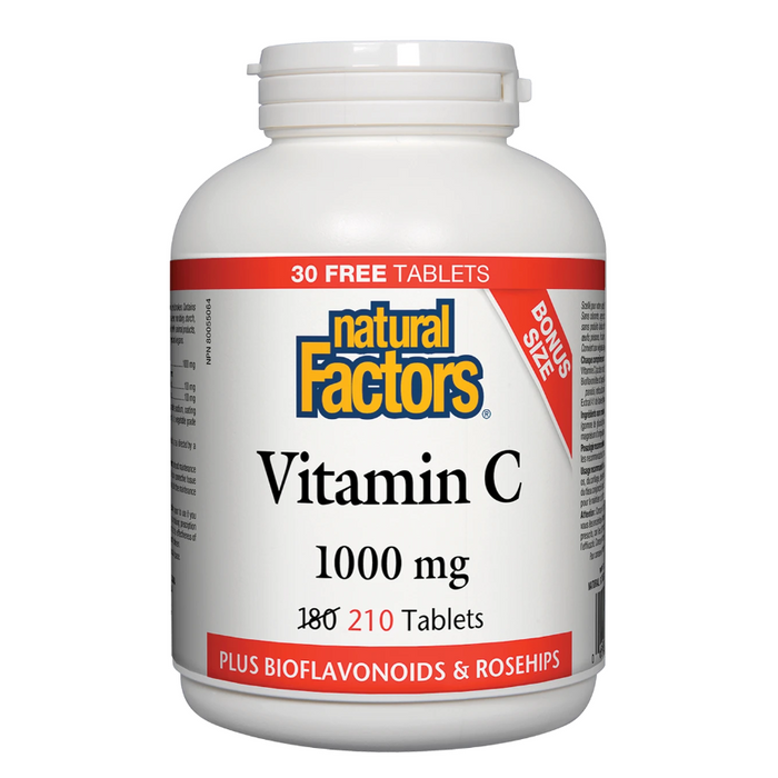 Vitamin C 1000mg 210 Tablets Natural Factors