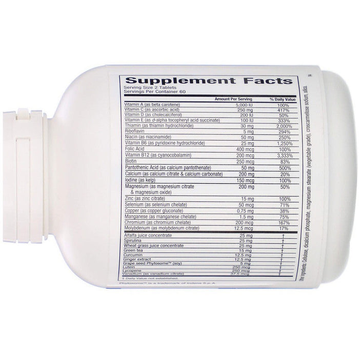 WellBetX Complete Diabetic Multivitamin and Mineral 120 Tablets Natural Factors