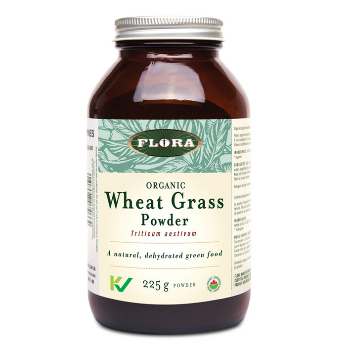 Organic Wheat Grass Powder Triticum Aestivum 225g Powder Flora