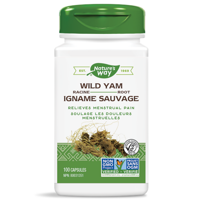 Wild Yam Root 425mg 100 Capsules Nature's Way