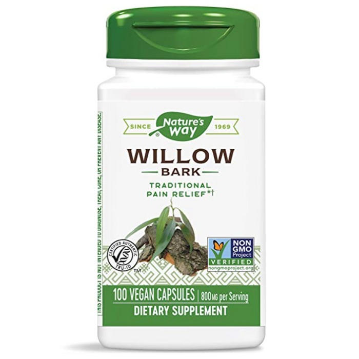 Willow Bark Extract 100 Capsules Nature's Way
