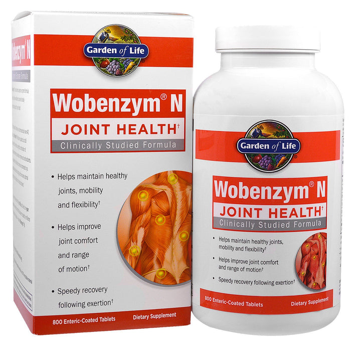 Wobenzym N Joint Health 100 Tablets Garden of Life