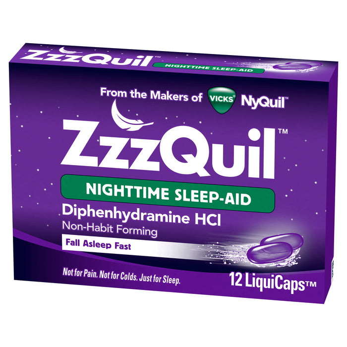 ZzzQuil LiquiCaps Nighttime Sleep Aid 12 Capsules